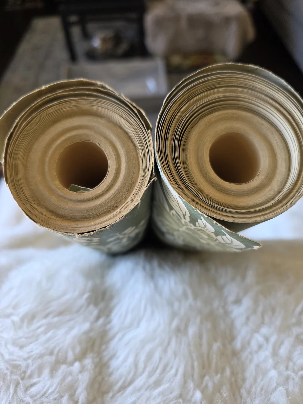 Ralph Lauren Marlowe Teal, White and Gold Floral Bird 2 Rolls 11yd Wallpaper